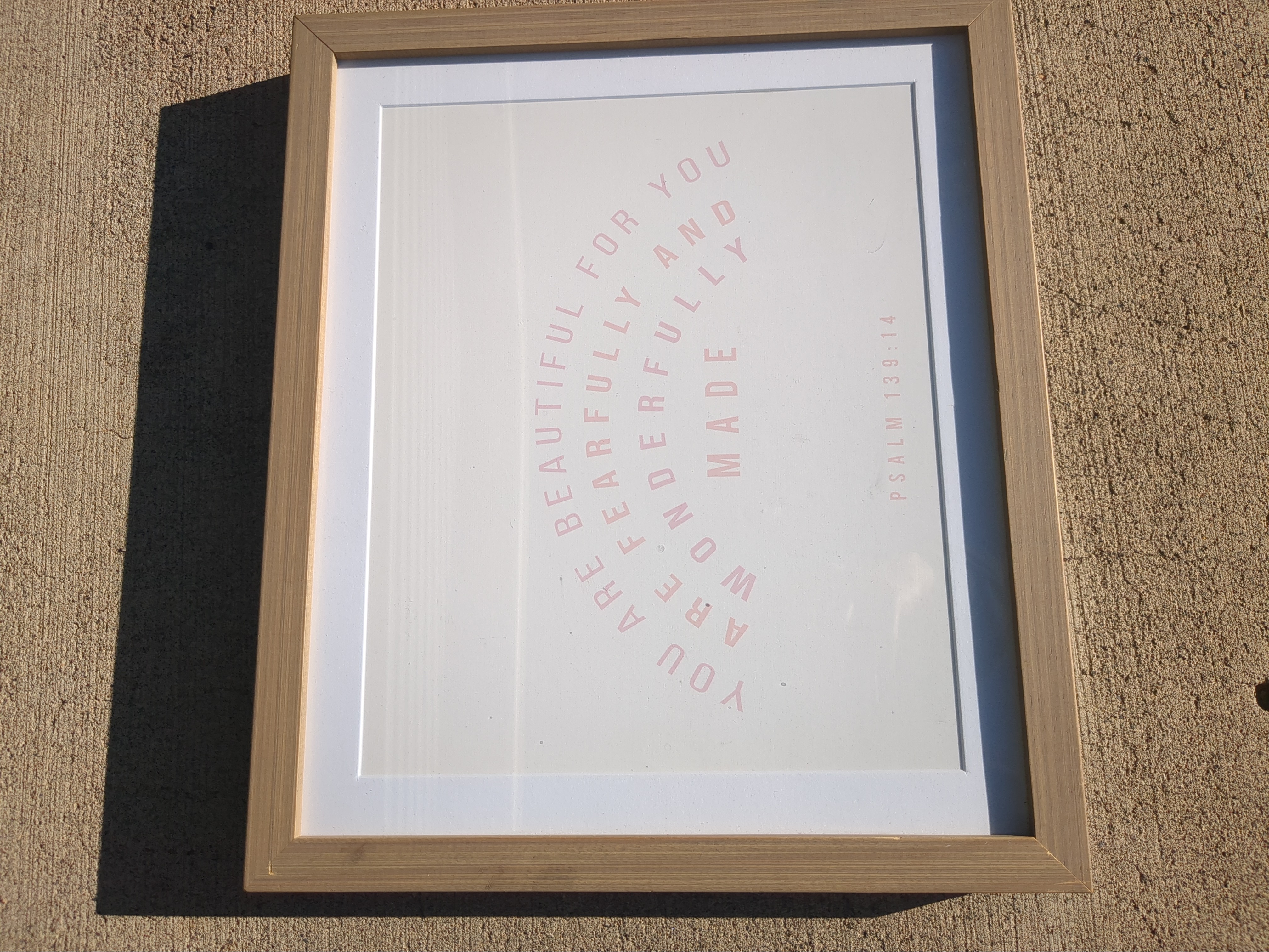 Framed Psalm 139:14 Wall Art Print