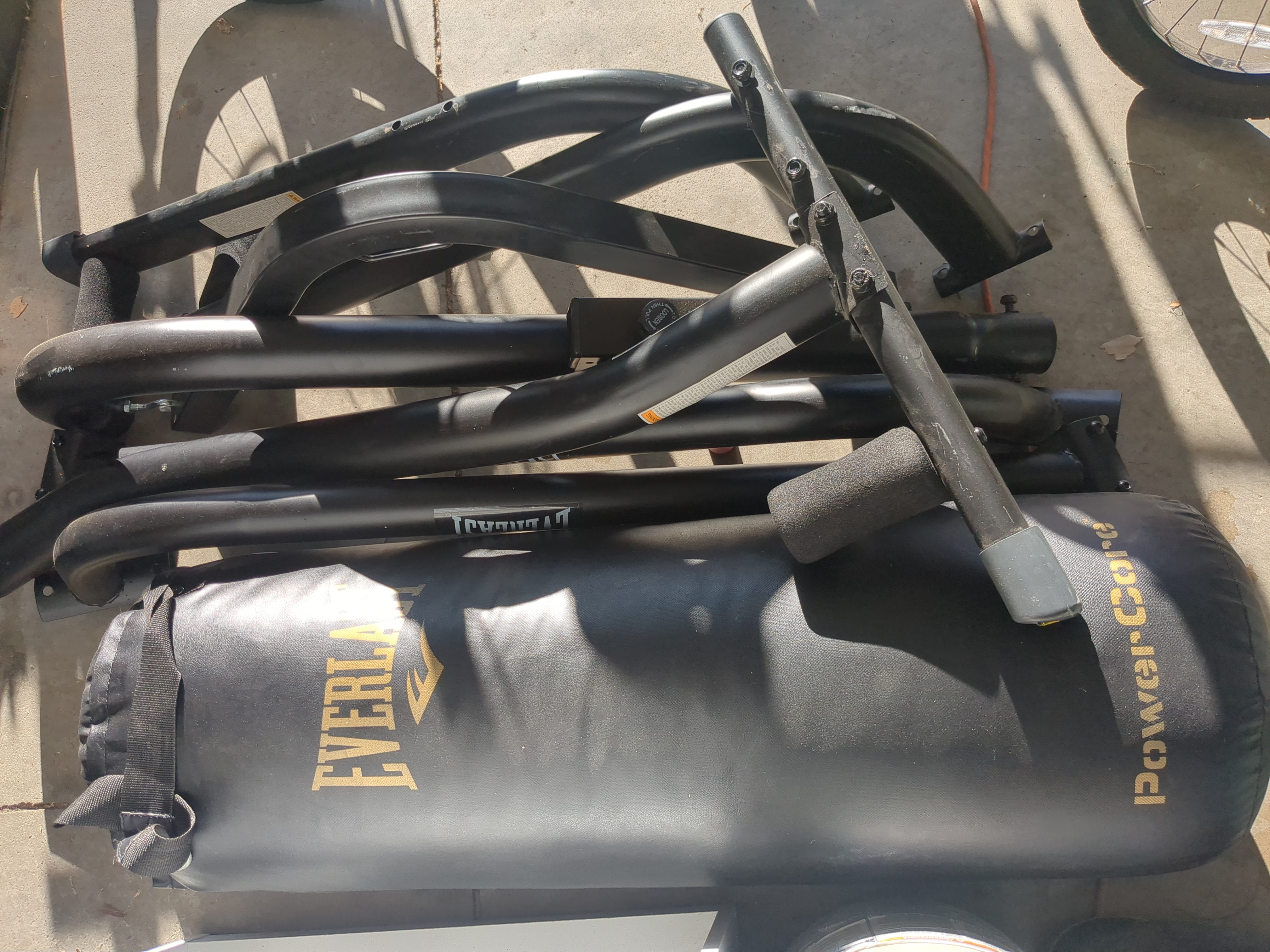 Everlast PowerCore Punching Bag & Hitch Bike Rack
